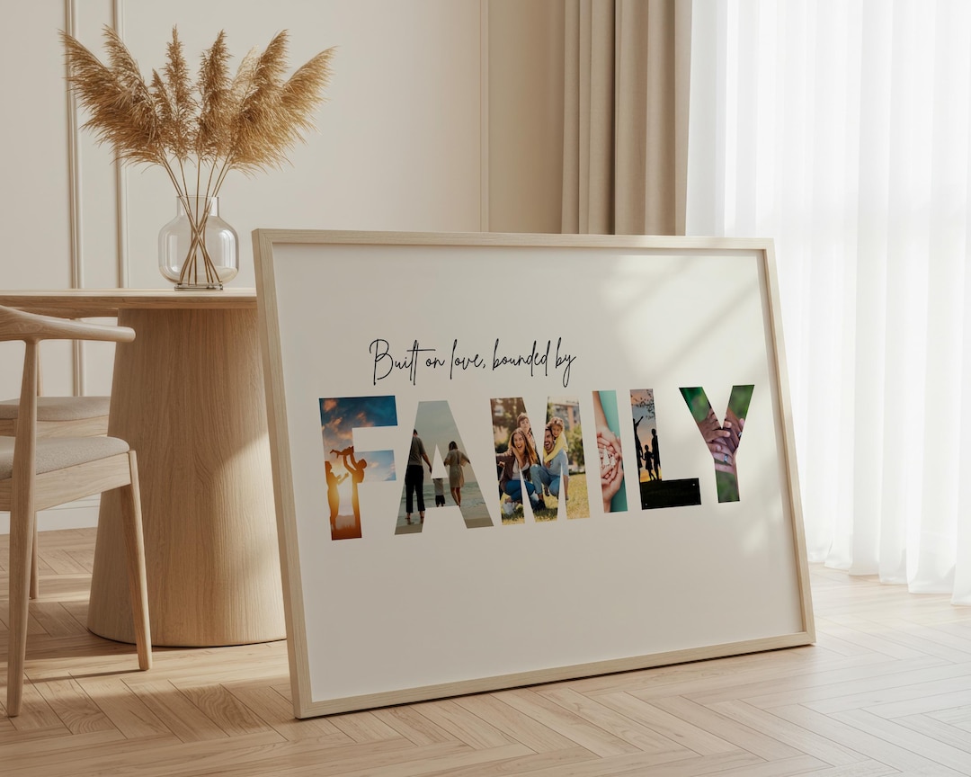 Personalised Family Print Custom Photograph Home Framed Wall Art - Etsy
