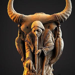 Máquina CNC, modelo 3D STL, modelo 3D de relevo nativo americano, relevo 3D, arquivos de escultura em madeira, STL para CNC, ArtCam, arquivos de impressão digital, roteador CNC, STL