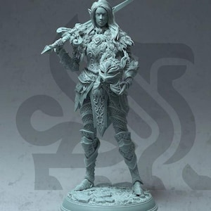 3d printer files,stl for print,digital print,3d warrior woman,3d elf girl,3d printing files,stl model,3d elf warrior,3d fantastic figure