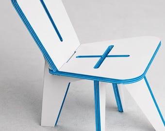 File di taglio CNC per sedie, modello di sedia in legno (dxf, dwg, cdr, pdf, ai)
