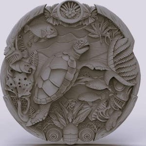 cnc machine,3d relief model,3d sea turtle,cnc carving file,artcam,wood working,stl for cnc,3d turtle relief,wood carving files,digital print