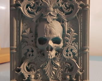 Skull Relief 3D Model, CNC Router STL File, Wall Decor