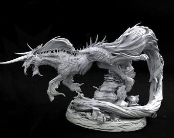 3D Monster Horse Figure, STL Model, 3D Printable (Digital File)