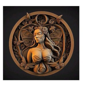 Máquina CNC, modelo de relevo 3D, relevo de fada 3D, arquivos de escultura em madeira, ArtCam, STL para CNC, arquivos de roteador CNC, modelo de mulher 3D, fada 3D, impressão digital