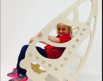 CNC Cutting Files, Wood Kids Rocking Chair DXF Project
