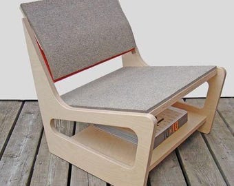 Progetto di sedia CNC, file di taglio DXF per la lavorazione del legno