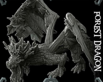 Modelo 3D de dragón del bosque, archivo STL (impresión digital)