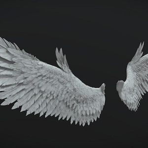 3d printing files,stl model,3d angel wing files,3d wing model,3d printer files,digital print,stl drawing files,stl for print,3d print stl