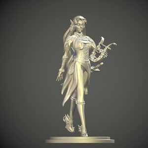 3d printer files,stl for print,3d elf figure,3d fantastic figure,3d printing files,stl model,digital print files,3d model,3d fantasy elf stl