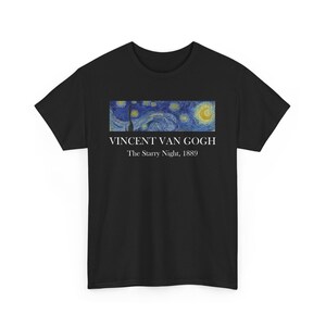 Vincent van Gogh Starry Night Tee, Unisex Art Shirt, Aesthetic Graphic Tee, Museum Gift, Art Lover Apparel, Unique Vintage Style