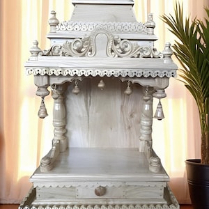 carved wooden temple, mandir, Pooja mandir home temple, wooden temple, large temple, pooja stand for home mandir, Indian puja mandir