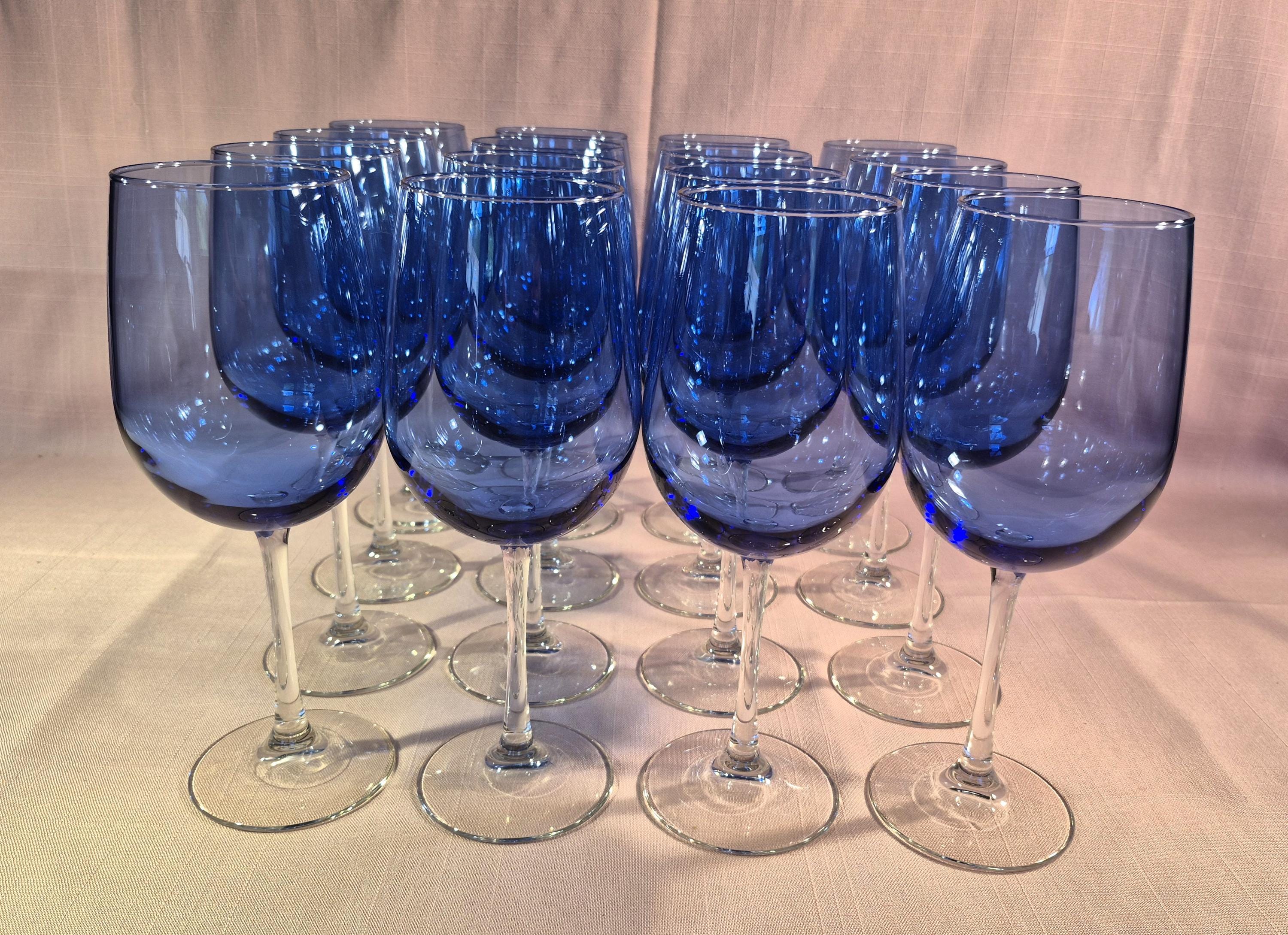 Blue Crystal Goblets - Etsy