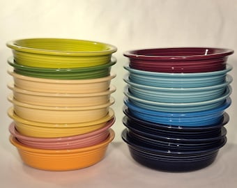 Fiestaware  Medium Classic Rim Cereal Bowls - Measurements: 7w x 1 7/8h - Sold Separately