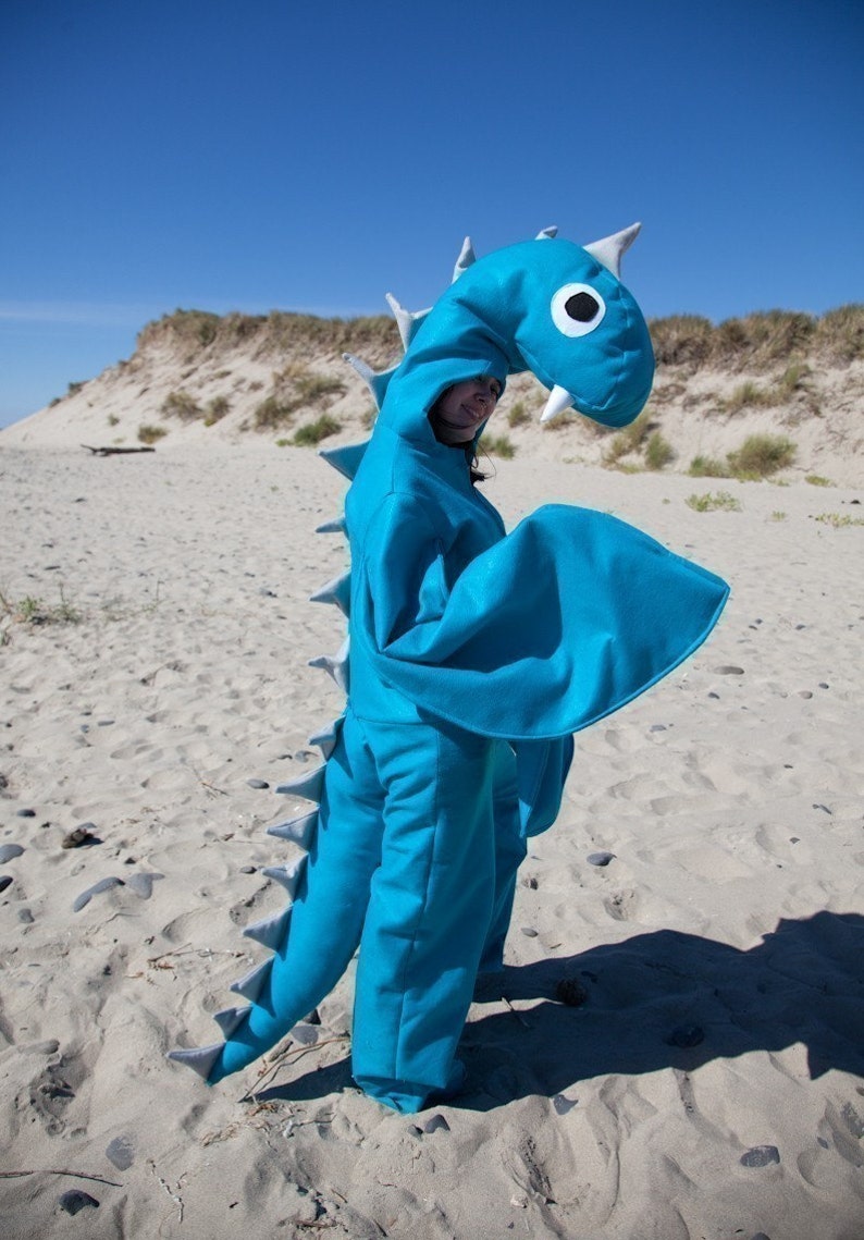 Adult Loch Ness Sea Monster Halloween Nessie Costume Custom Size image 2
