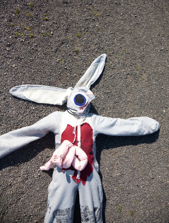 Roadkill Bunny Rabbit Halloween Costume Adult or Child's Custom Size