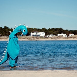 Adult Loch Ness Sea Monster Halloween Nessie Costume Custom Size image 1