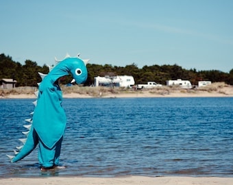 Adult Loch Ness Sea Monster Halloween Nessie Costume Custom Size