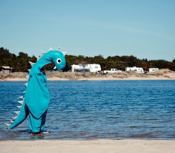 Adult Loch Ness Sea Monster Halloween Nessie Costume Custom Size