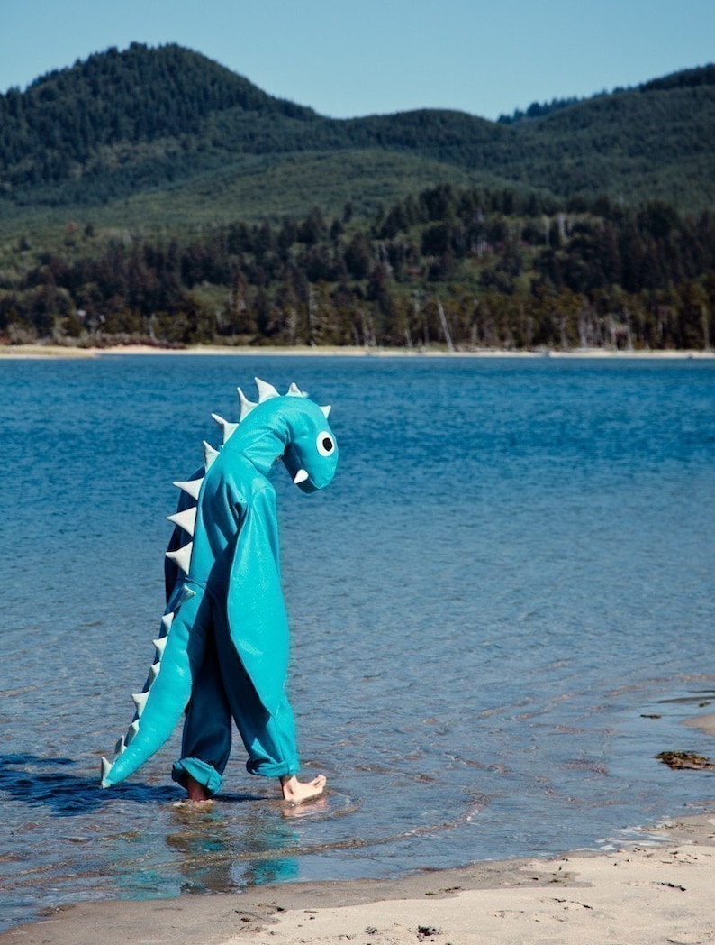 Adult Loch Ness Sea Monster Halloween Nessie Costume Custom Size image 4