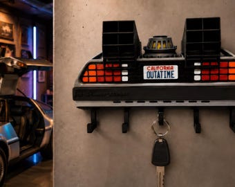 Suporte para Chaves de Carro | Porta-Chaves de Parede Impresso em 3D | Decoração | Presente Decorativo para Quarto Geek