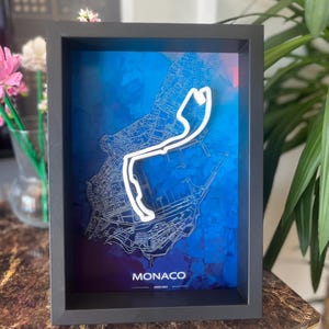 Poster Grand Prix van Monaco - kunst aan de muur Formule 1-racebaan - F1 Racing Print - Motorsport woondecoratie cadeau