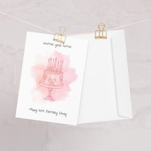 Personalisierbare Geburtstagskarte | 'Another Year Hotter' Geburtstagskarte | Karte zum Geburtstag für die beste Freundin / Schwester / Mama / Frau