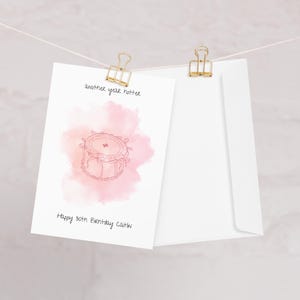 Personalisierbare Karte zum 30. Geburtstag | 'Another Year Hotter' | 30. Geburtstagskarte | Karte zum Geburtstag für Tochter/ Schwester/ Nichte/ Beste Freundin