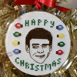 Happy Christmas Ornament - Instant Pattern