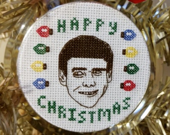 Happy Christmas Ornament - Instant Pattern