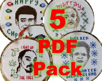 5-pack 2014 ornamenten - direct patroon