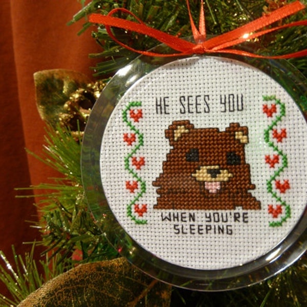 Pedobear Ornament - Instant Pattern