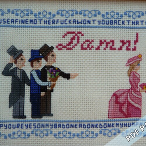 A Fair Young LAss - Instant Pattern