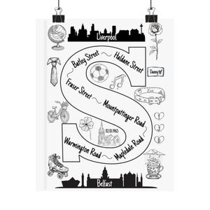 Impressão de letra inicial personalizada – Arte de parede digital personalizada - Hobbies, interesses, presente exclusivo para ele/ela, arte de letra inicial para impressão