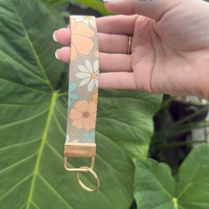 The &quot;Floral&quot; wristlet keychain | bookish gift | book lover | Key Fob wristlet for readers | Flowers