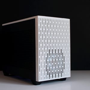 Custom NR200 V1 White Mod Kit – Front Fan Mount Panel + Top Panel + Fan Bracket