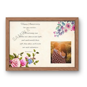 Personalised Anniversary Poem | A5 Digital Print | Romantic Keepsake Gift |