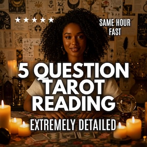 La même heure : lecture du tarot en 5 questions, lecture du tarot d'amour, lecture de cartes de tarot de taille moyenne, lecture psychique, analyse du tarot d'amour | lecture approfondie du tarot