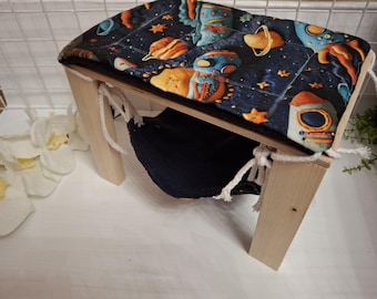 Support pour hamac pour cochons d'Inde, Cachette suspendue pour cochons d'Inde, Accessoires pour cage pour chinchillas, Accessoires pour cage pour furets, Accessoires pour cage pour cochons d'Inde