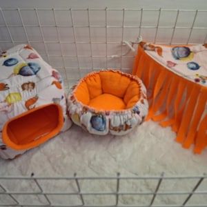 Rat cube hammock, chinchilla house, chinchilla cage accessories, ferret cage accessories, guinea pig fleece cube, rat cage accessories