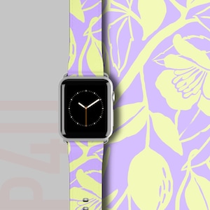 Floral Apple Watch Band 40 mm, Watch band women, Stylish Watch band, Gift for Her, Trendy Watch Strap, Fun and Unique Watch Accessories