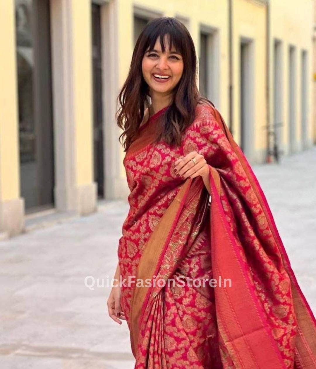 plus size wedding saree