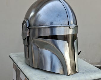 Réplica del casco mandaloriano / Armadura de Star Wars para cosplay y Halloween