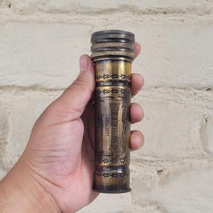 Personalized Vintage Brass Kaleidoscope – Classic Optical Toy Collectible Gift
