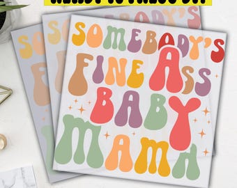 Transferencia Mama DTF, diseño divertido para mamá, listo para imprimir, regalo para el Día de la Madre.