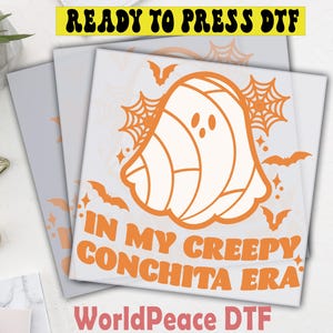 In My Creepy Conchita Era DTF Transfer, Spooky Halloween Concha Print, Ready To Press,Heat Press Transfer, Direct To Film,High Quality Print
