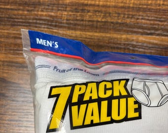 Fruit of the Loom heren 7-pack witte slips XL 42-44 katoenen ondergoed, nieuw 2005