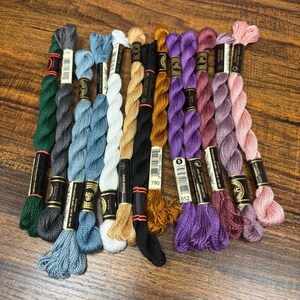 DMCパールコットン刺繍糸 サイズ5 11かせ入り アソートカラー 各25m