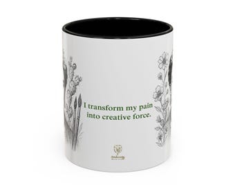 フリーダ・カーロ フローラルマグカップ：クラシックな陶器デザイン