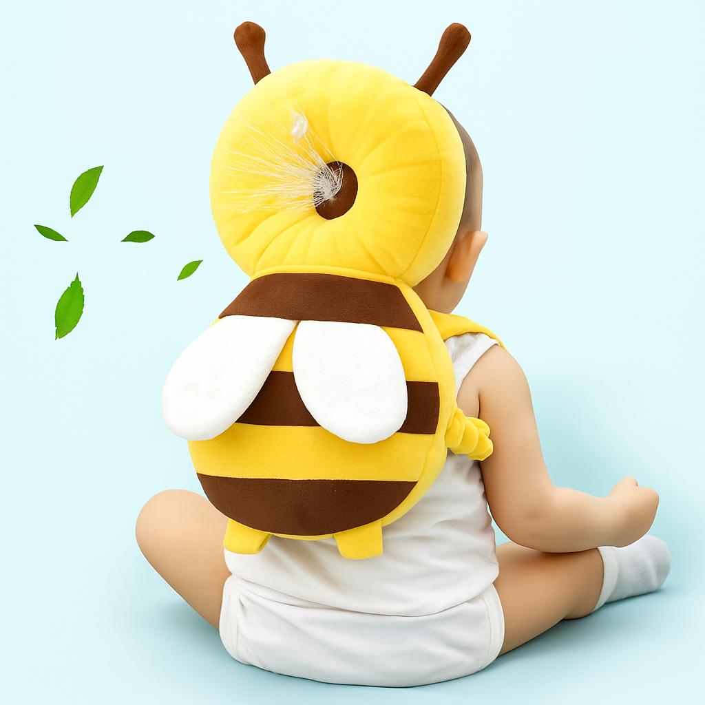 Baby Kopfschutz Rucksack Drachen-Form - Weicher Schutz Für Krabbelnde Babys Mit Brustgurt