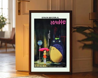 My Neighbor Totoro Poster: Studio Ghibli Anime Art Print